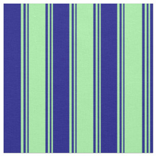 Tissu Motif vert et bleu à rayures/à carreaux