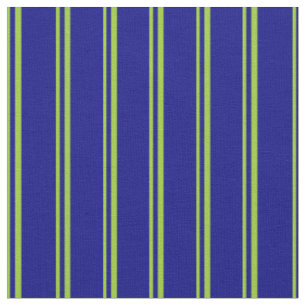 Tissu Motif vert et bleu à rayures/à carreaux