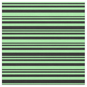 Tissu Motif vert et noir des rayures