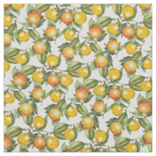 Tissu motif vintage d'agrumes
