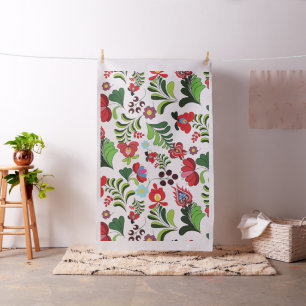 Tissu Motifs Floraux Hongrois