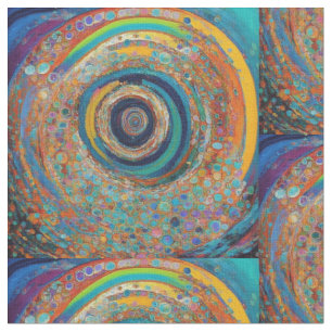 Tissu Motifs tourbillonnants psychédéliques