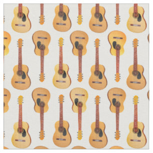 Tissu Musicien classique de guitares acoustiques