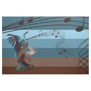 Tissu Musique Kokopelli du Sud-Ouest