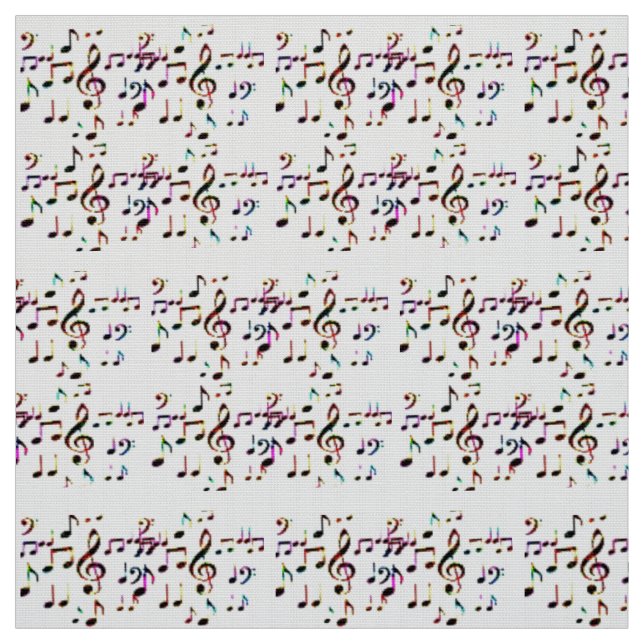 Tissu musique notes art (Échantillon)