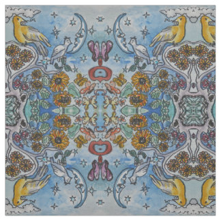 Tissu Nature de lune bleue