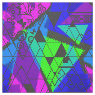 Tissu Neon abstrait.