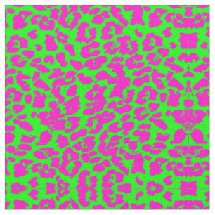 Tissu Neon Big Cat Print