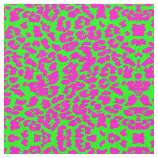 Tissu Neon Big Cat Print (Fermer)