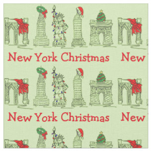 Tissu New York City NYC Noëls Noëls Noël