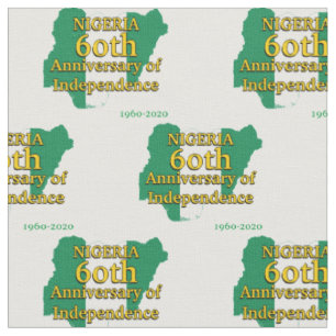 Tissu NIGÉRIA 60E ANNIVERSAIRE DE L'INDÉPENDANCE Nigér