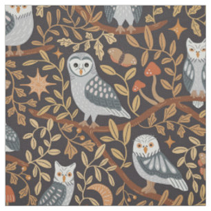 Tissu Nocturnes, rapaces d'Espagne