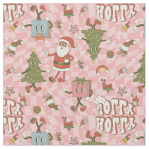 Tissu Noël africain père Noël noir super des années 1960