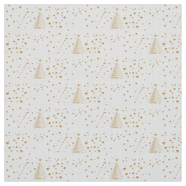 Tissu Noël doré (Échantillon)