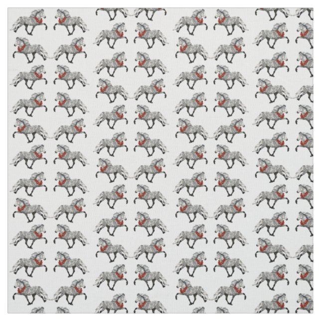 Tissu Noël du cheval islandais (Échantillon)