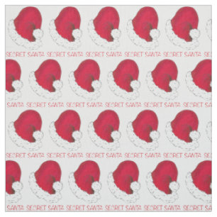 Tissu Noël Secret Père Noël Casquette Rouge Noël Noël No