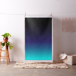 Tissu Noir à l'ombre turquoise