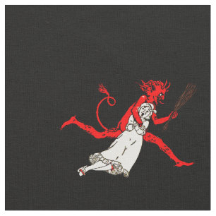 Tissu noir de Krampus