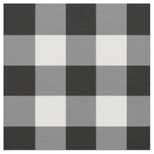 Tissu Noir Et Blanc En vichy