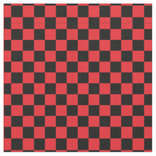 Tissu noir et rouge de motif de contrôleur