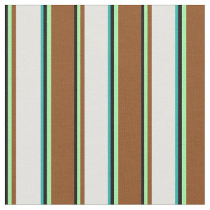 Tissu Noir, Vert, Brown, Cygne clair et Vert de la mer c