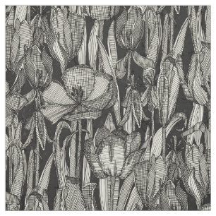 Tissu noirceur de tulipe