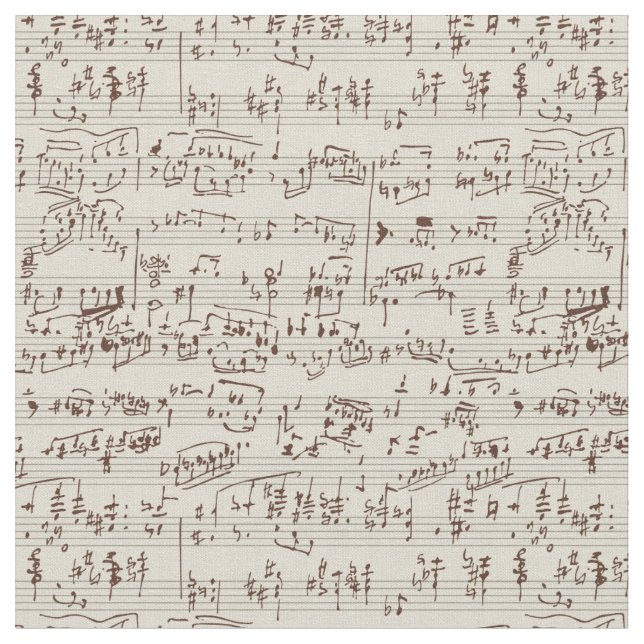 Tissu Notes de musique (Fermer)