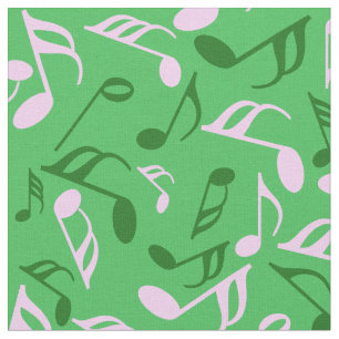 Tissu Notes de musique colorée