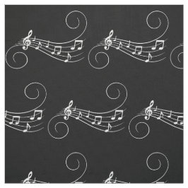 Tissu Notes musicales