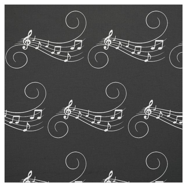 Tissu Notes musicales (Échantillon)