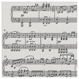 Tissu notes musicales / symboles musicaux