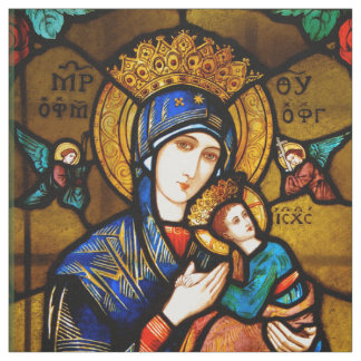 Tissu Notre Dame De L'Aide Perpétuelle