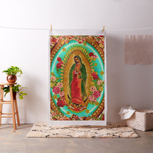 Tissu Notre Dame Guadalupe-Mexique Sainte Vierge Marie