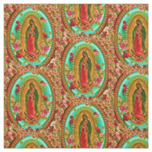 Tissu Notre Dame Guadalupe-Mexique Sainte Vierge Marie