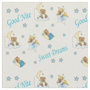 Tissu Nounours de bonne nuit