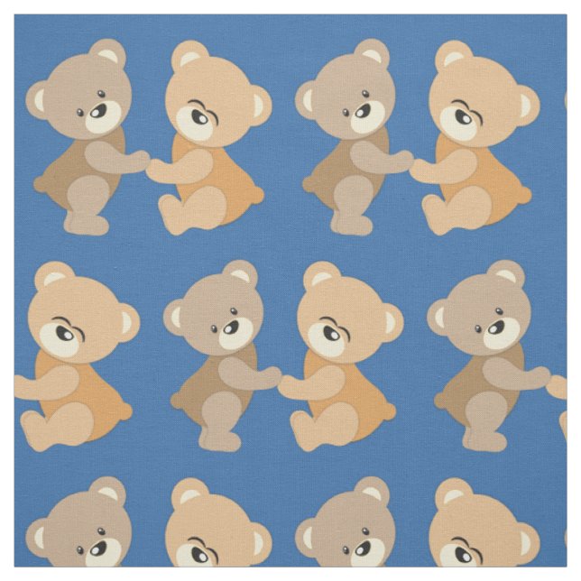 Tissu Nounours mignon (Échantillon)