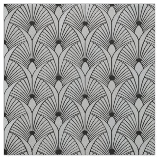 Tissu Nouveau style de ventilateur noir et gris