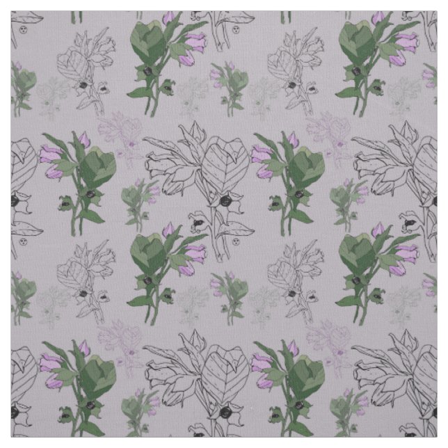 Tissu Nuit de Belladonna (Échantillon)