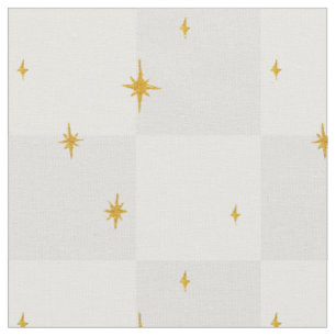 Tissu nuit magique étoiles lune en gris cendre