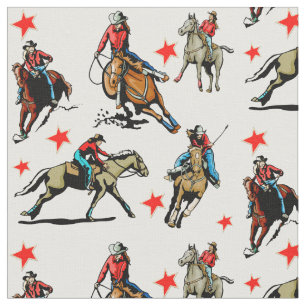 Tissu occidental de conception de chevaux