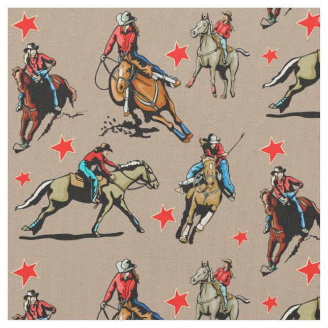 Tissu occidental de conception de chevaux (Fermer)