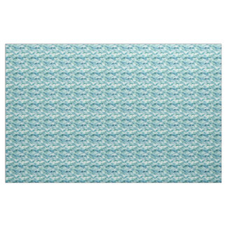 Tissu Ocean Waves aquarelle moderne mignon motif