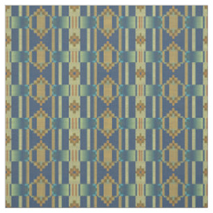 Tissu Ocre Jaune Orange Turquoise Bleu Vert Éthique