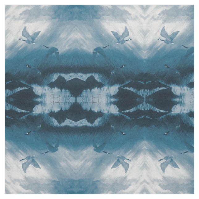 Tissu Oie bleue (Échantillon)