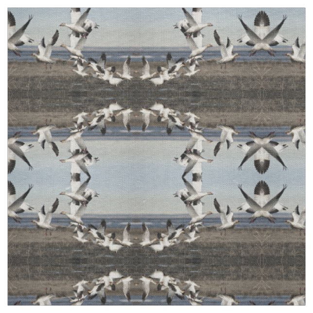 Tissu Oies des neiges volantes (Échantillon)