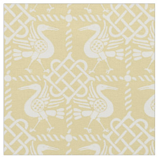 Tissu Oiseaux et noeuds de renouveau gothique