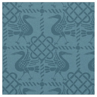 Tissu Oiseaux et noeuds de renouveau gothique