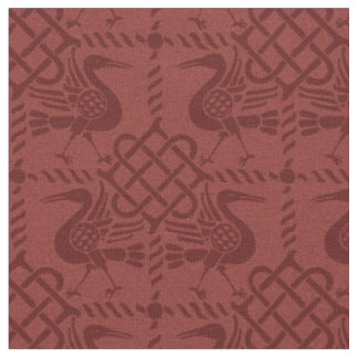 Tissu Oiseaux et noeuds de renouveau gothique