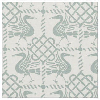 Tissu Oiseaux et noeuds de renouveau gothique