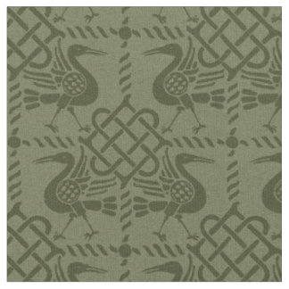 Tissu Oiseaux et noeuds de renouveau gothique